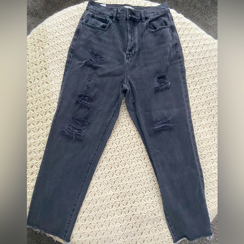 Pacsun High- Rise Straight Black Jeans